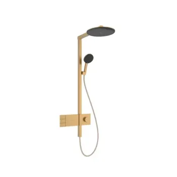 Dušas Sistēma Hansgrohe Raindance Alive S, ar termostatu, diametrs 30 cm, 3 režīmi, EcoSmart, matēta bronza, 24596140 NEW