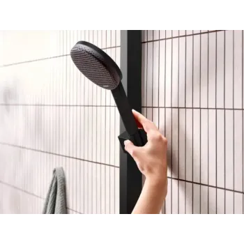 Dušas Sistēma Hansgrohe Raindance Alive S, ar termostatu, diametrs 30 cm, 3 režīmi, EcoSmart, matēta melna, 24596670 NEW