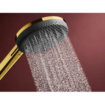 Dušas klausule Hansgrohe Raindance Alive Select S, komplekts, 3 režīmi, pulēts zelts, 24603990 NEW