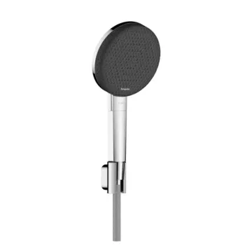 Dušas komplekts Hansgrohe Raindance Alive Select S, ar dušas klausuli, dušas turētāju un dušas šļūteni, 3 režīmi, EcoSmart, hroms, 24611000 NEW