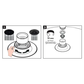 Dušas Sistēma Hansgrohe Raindance Alive Q, ar iebūvējamu termostatu, 21x34 cm, 3 režīmi, matēta melna, 24620670 NEW