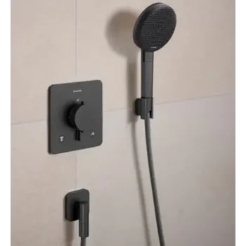 Dušas turētājs Hansgrohe Porter Fine, matēta melna, hroms, 28885340 NEW