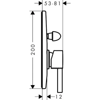 Dušas maisītājs Hansgrohe Zesis S, iebūvējams, hroms, 74418000 NEW