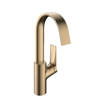 Vannas istabas izlietnes maisītājs Hansgrohe Vivenis, Paaugstināts ar rotējošu izteci, EcoSmart, matēta bronza, 75032140 NEW