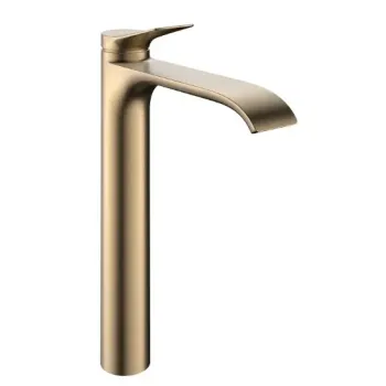 Vannas istabas izlietnes maisītājs Hansgrohe Vivenis, Paaugstināts ar PopUp vārstu, EcoSmart, CoolStart, matēta bronza, 75044140 NEW