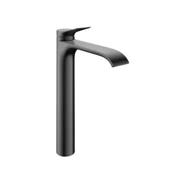 Vannas istabas izlietnes maisītājs Hansgrohe Vivenis, Paaugstināts EcoSmart, CoolStart, matēta melna hroms, 75045340 NEW