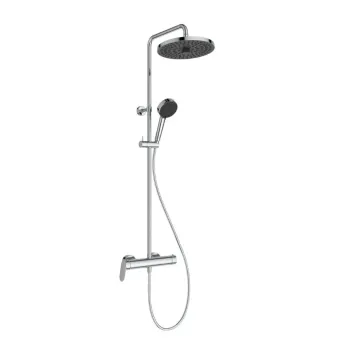 Dušas komplekts Ideal Standard CeraFlow T25+, ar maisītāju, 26 cm, 2 režīmi, hroms, A8484AA