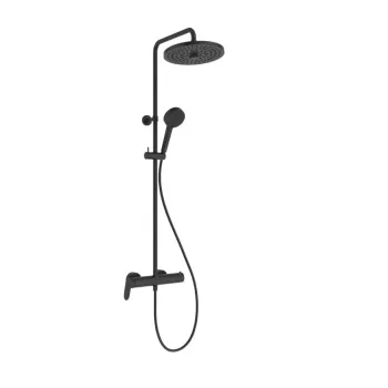 Dušas komplekts Ideal Standard CeraFlow T25+, 26 cm, 2 režīmi, matēta melna, A8484XG