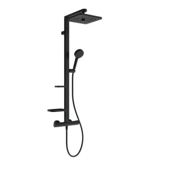 Dušas komplekts Ideal Standard Ceratherm ALU+, ar termostatu, matēta melna, BE210XG