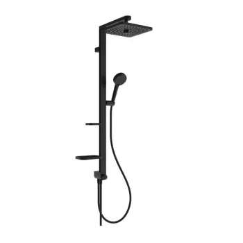 Dušas komplekts Ideal Standard CeraTwist ALU+, 26x26 cm, 2 režīmi, matēts melns, BE213XG