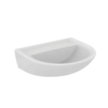 Vannas istabas izlietne Ideal Standard Eurovit, uz virsmas 55x46 cm, bez pārplūdes, bez jaucējkrāna atveres, balta, W329901