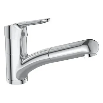 Virtuves maisītājs Ideal Standard CeraFlex, ar izvelkamu uzgali, BlueStart, hroms, BC143AA