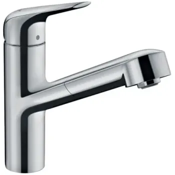 Virtuves Izlietnes Maisītājs Hansgrohe Focus M42, ar izvelkamu uzgali, sBOX, hroms, 71829000 NEW