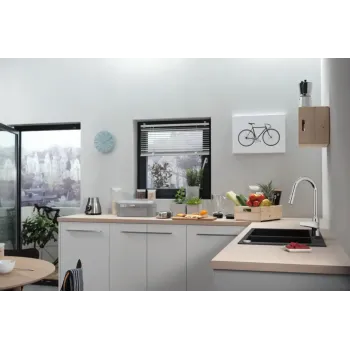 Virtuves Izlietnes Maisītājs maisītājs Hansgrohe Focus M42, ar izvelkamu uzgali, hroms, 71820000 NEW
