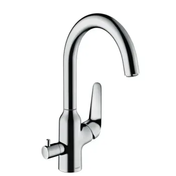Virtuves Izlietnes Maisītājs Hansgrohe Focus M42, ar slēgšanas vārstu, hroms, 71803000 NEW