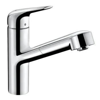 Virtuves Izlietnes Maisītājs Hansgrohe Focus M42, ar izvelkamu uzgali, hroms, 71814000 NEW