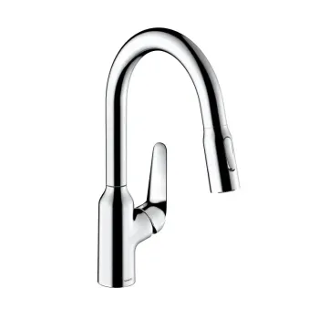Virtuves Izlietnes Maisītājs Hansgrohe Focus M42, ar izvelkamu uzgali, hroms, 71801000 NEW