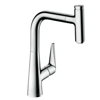 Virtuves Izlietnes Maisītājs Hansgrohe Talis M51, ar izvelkamu uzgali, sBOX, hroms, 73852000 NEW