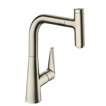 Virtuves Izlietnes Maisītājs Hansgrohe Talis Select M51, izvelkams uzgalis, sBOX, nerūsējošais tērauds, 73852800 NEW