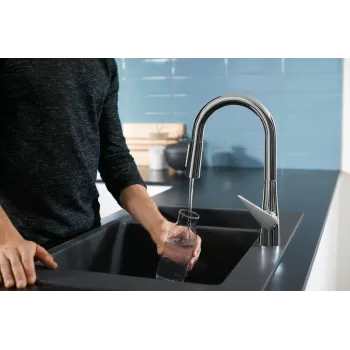 Virtuves Izlietnes Maisītājs Hansgrohe Talis M51, izvelkams uzgalis, sBOX, hroms, 73850000 NEW