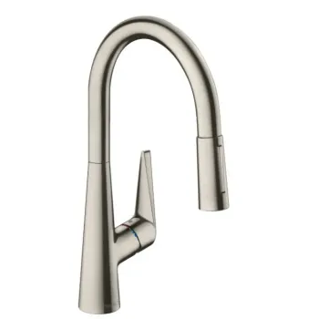 Virtuves Izlietnes Maisītājs Hansgrohe Talis M51, ar izvelkamu uzgali, sBOX, nerūsējošais tērauds, 73850800 NEW
