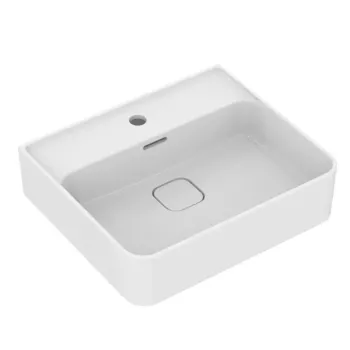 Vannas istabas izlietne Ideal Standard Strada II, uz virsmas 50x43 cm, ar jaucējkrāna atveri, balta, T364301