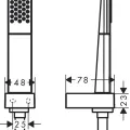 Dušas klausule Hansgrohe Rainfinity 100, matēta balta, 26857700 NEW