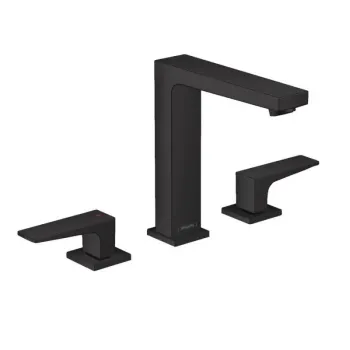 Vannas istabas izlietnes maisītājs Hansgrohe Metropol, ar Push-Open izplūdi, iebūvējams matēta melna, 32515670 NEW