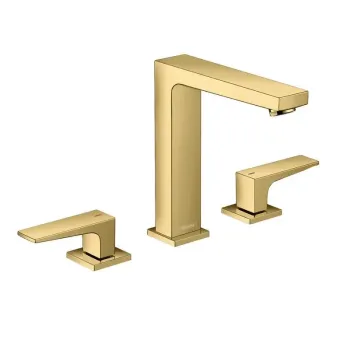 Vannas istabas izlietnes maisītājs Hansgrohe Metropol, ar Push-Open izplūdi, iebūvējams pulēts zelts, 32515990 NEW