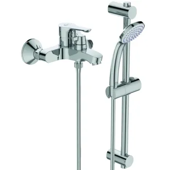 Dušas komplekts Ideal Standard Alpha, ar vannas maisītāju, hroms, BC656AA