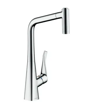 Virtuves Izlietnes Maisītājs Hansgrohe Metris M71, izvelkams uzgalis, hroms, 14780000 NEW