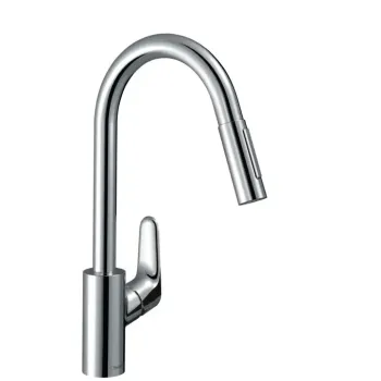 Virtuves Izlietnes Maisītājs Hansgrohe Focus M41, EcoSmart, ar izvelkamu uzgali hroms, 31833000 NEW