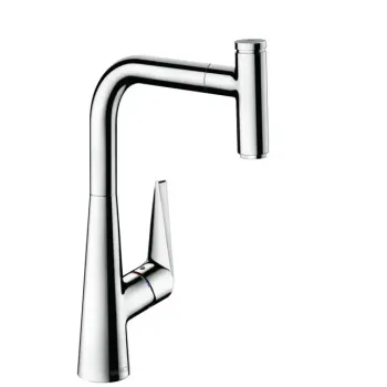 Virtuves izlietnes maisītājs Hansgrohe Talis Select M51, izvelkams uzgalis, EcoSmart, hroms, 72826000 NEW