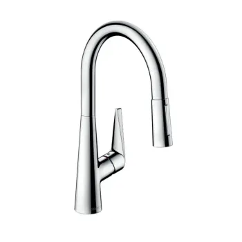 Virtuves Izlietnes Maisītājs Hansgrohe Talis M51, izvelkams uzgalis, sBox, EcoSmart, hroms, 73876000 NEW