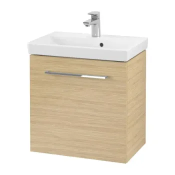 Vannas istabas skapītis Villeroy & Boch Avento, MDF ar akrila virsmu, SoftClose, (bez izlietnes), 53x51x35 cm, 1 durvis, Nordic Oak, A88801VJ
