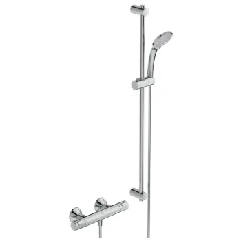 Dušas komplekts Ideal Standard CeraTherm, ar termostatu, 3 režīmi, hroms, A7204AA
