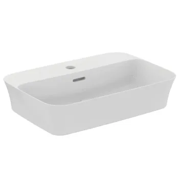 Vannas istabas izlietne Ideal Standard Ipalyss, uz virsmas 55x38 cm, ar pārplūdi, balta, E207701