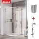 RAVAK Душевой уголок полукруглый Blix BLSCP4 90x90cm, блестящий
