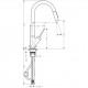 Hansgrohe Axor Starck Смеситель для кухни, хром 10821000