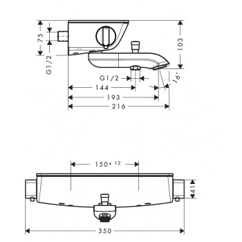 Hansgrohe Ecostat Select Термостат, хром 13151000