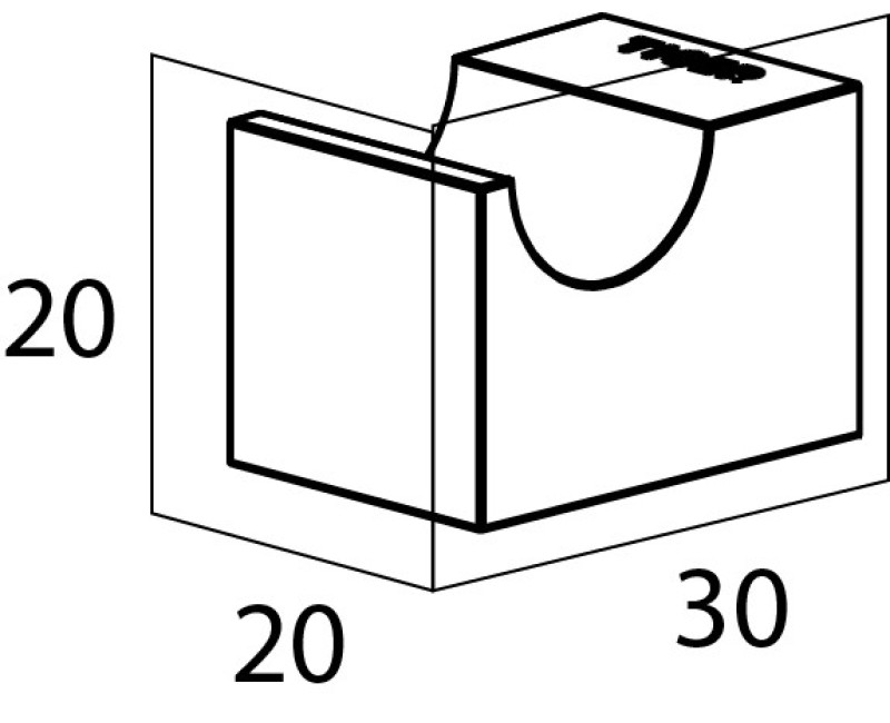 Tiger Nomad Крючок маленький, чёрный