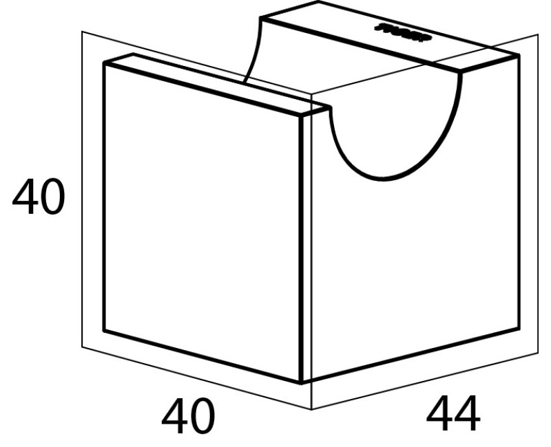 Tiger Nomad Крючок большой, чёрный