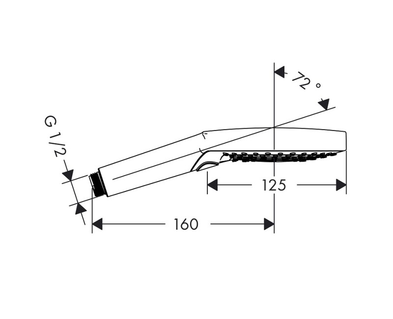 HG Ручной душ Raindance Select S 120 3jet, хром 26530000