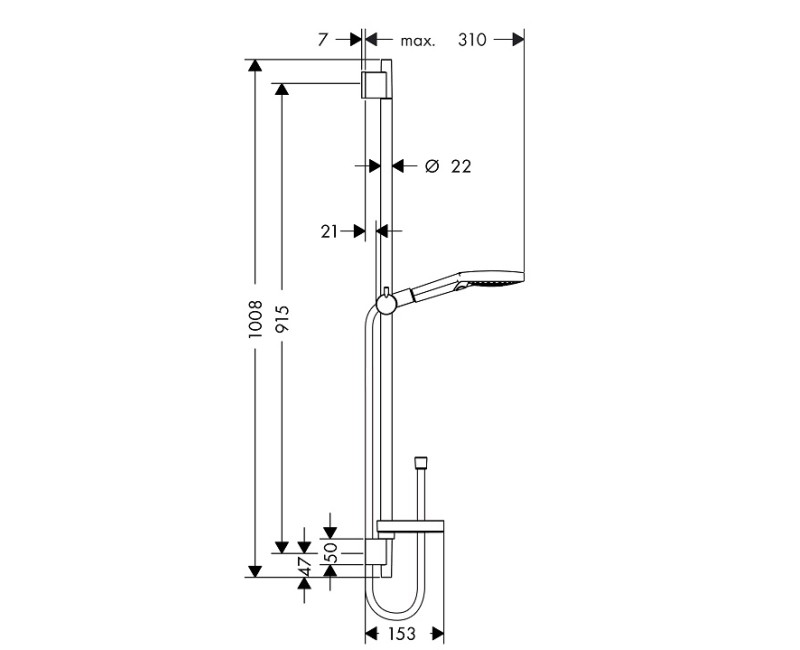 Hansgrohe Душевой набор Raindance Select S120 3jet 26631000