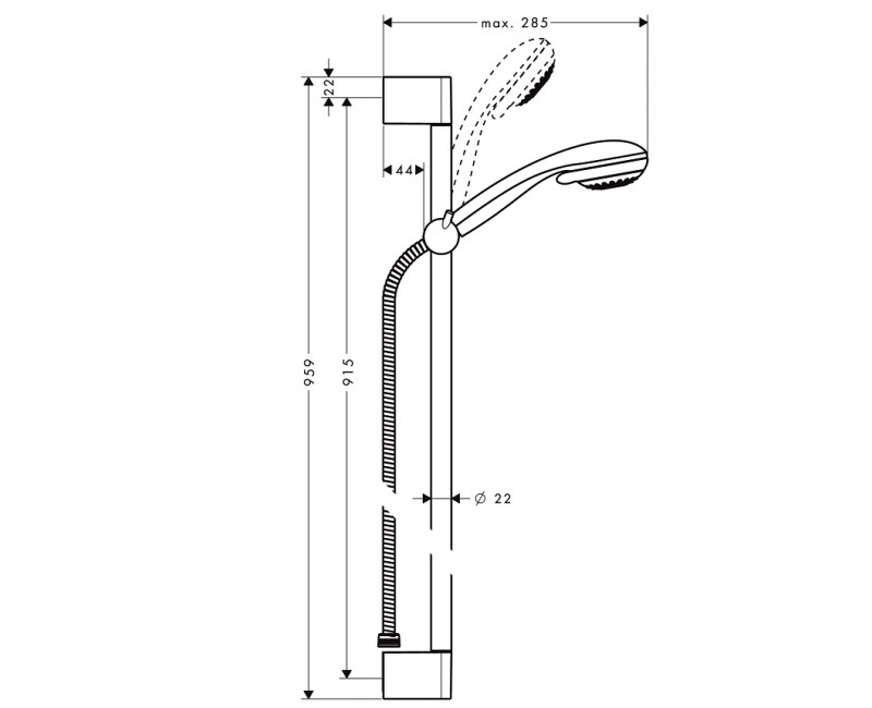 Hansgrohe Душевой набор Crometta 85 Multi 27766000
