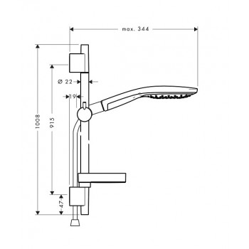 Hansgrohe Raindance Select S150 3jet dušas komplekts 27803000