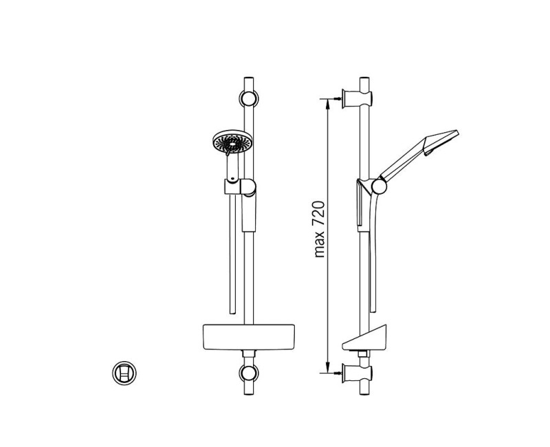 ORAS OPTIMA Dušas komplekts 2790