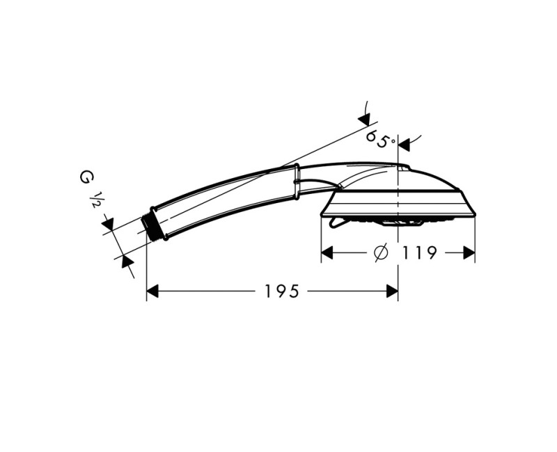 HG Rokas duša Raindance Classic 100 Air 3jet. 28548000