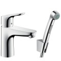 Hansgrohe Focus 100 Izlietnes jaucējkrāns ar bidettu, 31927000