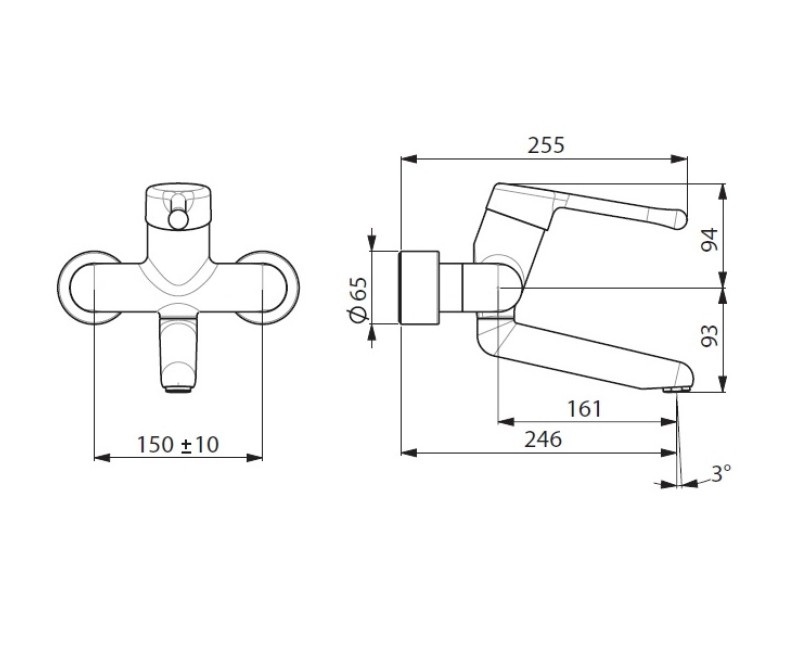 ORAS MEDIPRO Смеситель для умывальника 5526A
